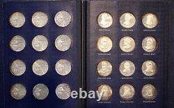 1970 FRANKLIN MINT Presidential Profiles 36 STERLING SILVER MEDALS Over 37 oz