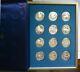 1970 Franklin Mint Treasury Of Zodiac Medals Sterling Silver Set (12) 10 Oz