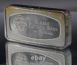 1970 Fairbanks Alaska National Bank Franklin Mint 2oz 925 FINE Silver bar C5141