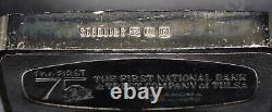 1970 First National Bank Tulsa Oklahoma Franklin Mint 2oz 925 Silver bar C5100