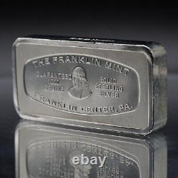 1970 First National Bank Tulsa Oklahoma Franklin Mint 2oz 925 Silver bar C5100