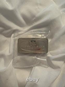 1970 Frank Mint Vintage Imperial Bank 2oz. 925 FINE Silver Art Bar