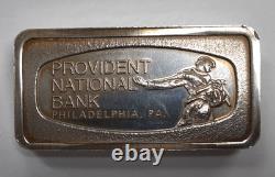 1970 Franklin Mint 1000 grains. 925 Silver Ingot Provident Nat'l Bank of Phila