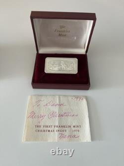 1970 Franklin Mint 1st Annual Christmas Ingot Silver