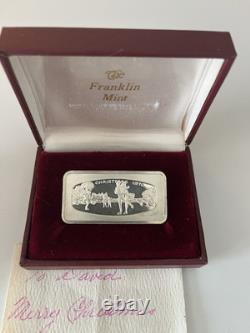 1970 Franklin Mint 1st Annual Christmas Ingot Silver