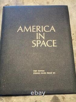 1970 Franklin Mint AMERICA IN SPACE 24pc. 925 Sterling Silver Proof Set 1st Ed