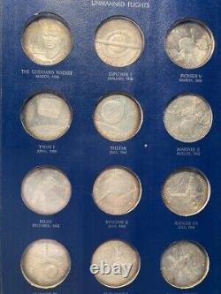 1970 Franklin Mint AMERICA IN SPACE 24pc. 925 Sterling Silver Proof Set 1st Ed