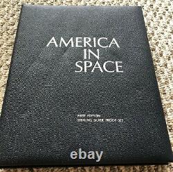 1970 Franklin Mint America In Space First Edition 24 Sterling Proof Set Sealed