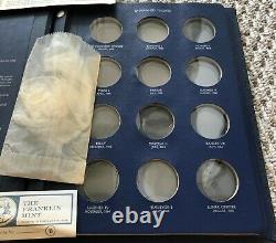 1970 Franklin Mint America In Space First Edition 24 Sterling Proof Set Sealed