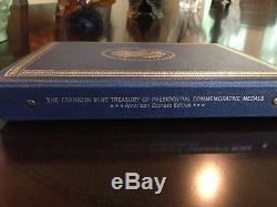 1970 Franklin Mint Book of 36 Presidential Commemorative Silver Medals Papers