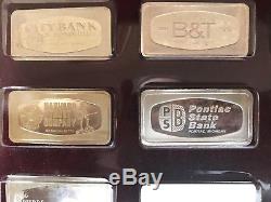 1970 Franklin Mint Proof Set 50 States Bankmarked Sterling Silver Ingots