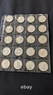 1970 Franklin Mint Sterling Silver Presidential Commemorative Medals 36 Total