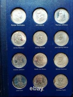 1970 Franklin Mint Treasury Of Presidential Commemorative Silver Medals