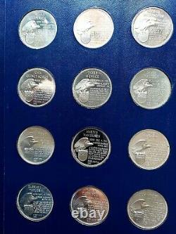 1970 Franklin Mint Treasury Of Presidential Commemorative Silver Medals