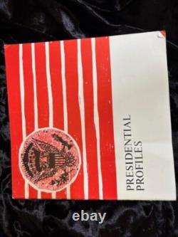 1970 Franklin Mint Treasury of Presidential Commemorative Silver Medals Set