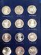 1970 Franklin Mint Treasury Of Presidential Silver Set Of 36 Medals M1410