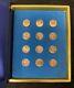 1970 Franklin Mint Treasury Of Zodiac Medals Sterling Silver Mini-coin Proof Set