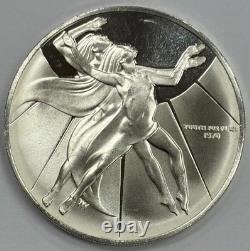 1970 Franklin Mint Youth for Peace United Nations 28.6g Sterling Silver Round