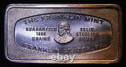1970 Hartford National Bank Connecticut Franklin Mint 2oz Silver art bar C3179