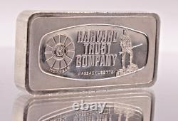 1970 Harvard Trust Company Massachusetts Franklin Mint 2oz 925 Silver bar C2916