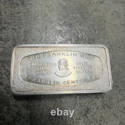 1970 Provident National Bank Franklin Mint. 925 Silver Art Bar Ingot