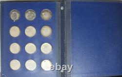 1970 The Franklin Mint America in Space 24pc. 925 Sterling Silver Proof Medals