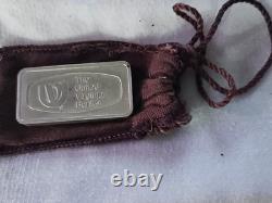 1970 The United Virginia Banks Franklin Mint 2oz Silver bar