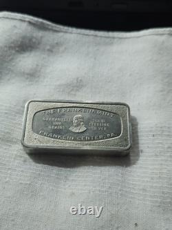 1970 The United Virginia Banks Franklin Mint 2oz Silver bar
