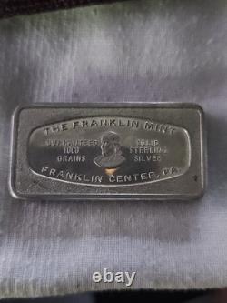 1970 The United Virginia Banks Franklin Mint 2oz Silver bar