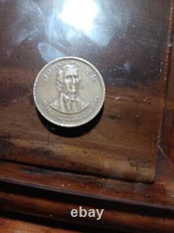 1970 US United States PRESIDENT JOHN TYLER Vintage FM Proof Silver Medal i116606