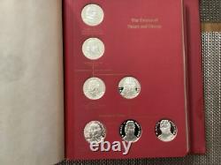 1970's Franklin Mint Kings and Queens of England Silver Medals Set of 43 CC0100