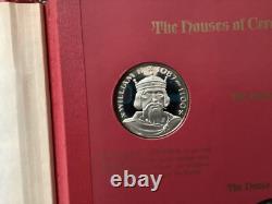 1970's Franklin Mint Kings and Queens of England Silver Medals Set of 43 CC0100