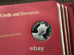 1970's Franklin Mint Kings and Queens of England Silver Medals Set of 43 CC0100
