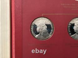 1970's Franklin Mint Kings and Queens of England Silver Medals Set of 43 CC0100