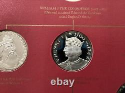 1970's Franklin Mint Kings and Queens of England Silver Medals Set of 43 CC0100