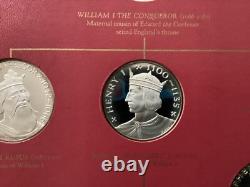 1970's Franklin Mint Kings and Queens of England Silver Medals Set of 43 CC0100