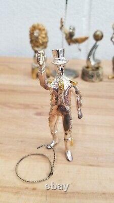 1970's Franklin Mint The Silver Circus by Sascha Full Figurine Set 6pc