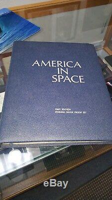 1970s America in Space 24-set Sterling Silver Coins Franklin Mint WithBrochures