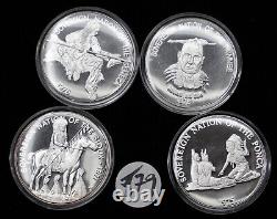 1970s Franklin Mint Indian Native American Tribal Series set 1oz silver C579
