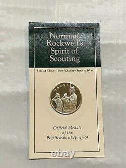 1970s Silver Medals Norman Rockwell Spirit of Scouting Complete Set of 12 Coins