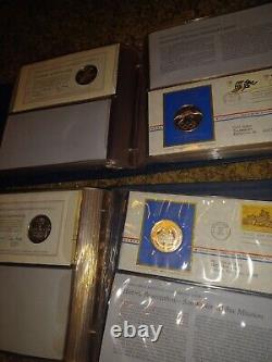 1971,1972, Post Masters Of America Medallic First Day Covers 35 total medals