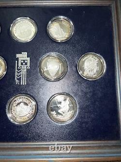 1971-72 Franklin Mint Coin-Medals Of Indian Tribal Nations. 999 Silver With Books