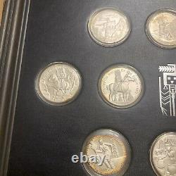 1971-72 Franklin Mint Official Coin-Medals Of Indian Tribal Nations. 999 Silver