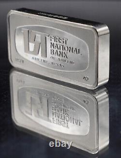 1971 Abilene Texas First National Bank Franklin Mint 2oz Silver bar C4710