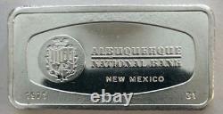 1971 Albuquerque National Bank Solid Sterling Silver Bar