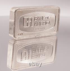 1971 Bank of America California Franklin Mint 2oz 925 Silver art bar C3154