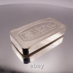 1971 Bank of Bismarck North Dakota Franklin Mint 2oz 925 Silver art bar C2922