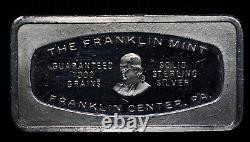 1971 Butte Montana First Metals Bank Franklin Mint 2oz 925 Silver art bar C1974