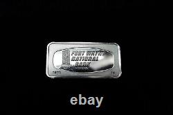 1971 FORT WAYNE NATIONAL BANK Indiana Franklin Mint 2oz Silver Art Bar C1435