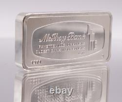1971 Fayetteville Arkansas MCILROY Bank Franklin Mint 2oz 925 Silver bar C2911